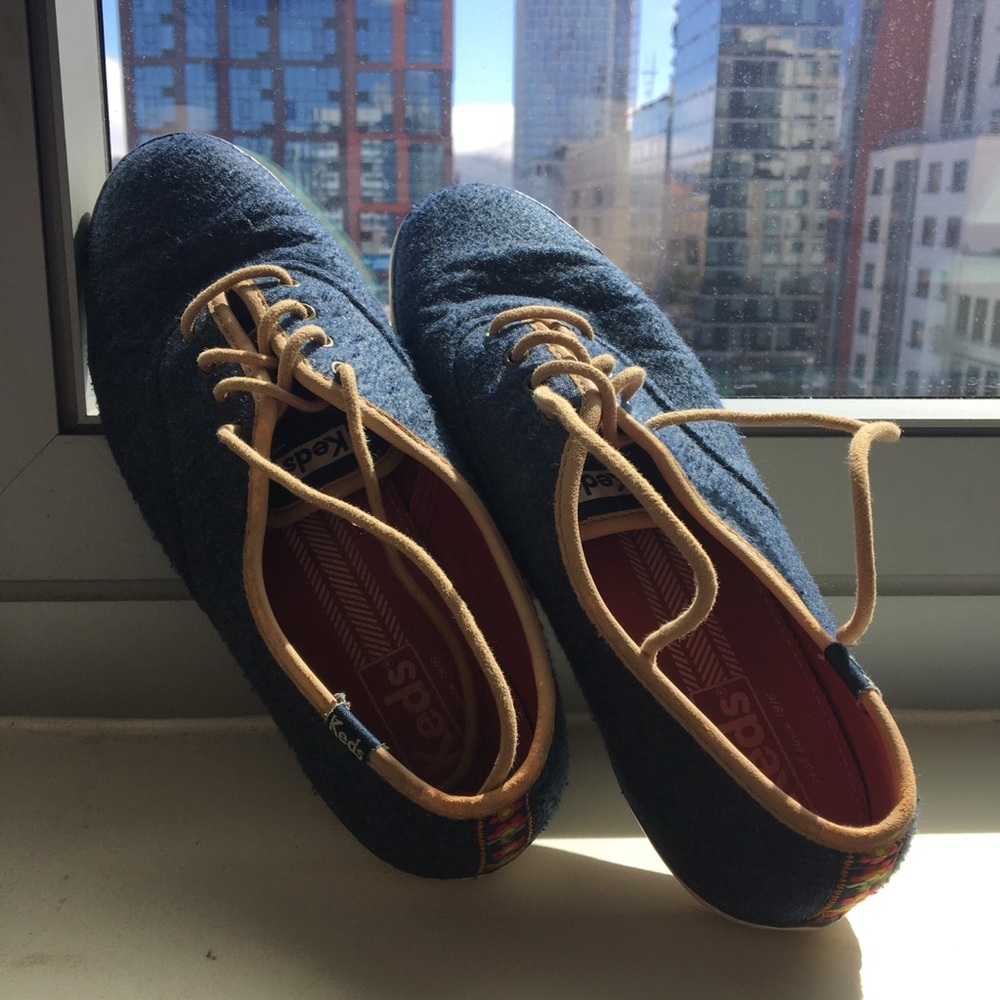 Handsome blue Keds